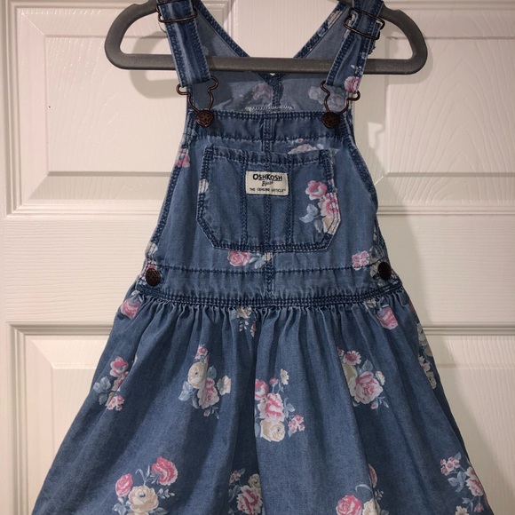 OSHKOSH B’GOSH Toddler Girl 3T Jean Material Bundle Jacket Dress Overall Dress - Picture 7 of 14